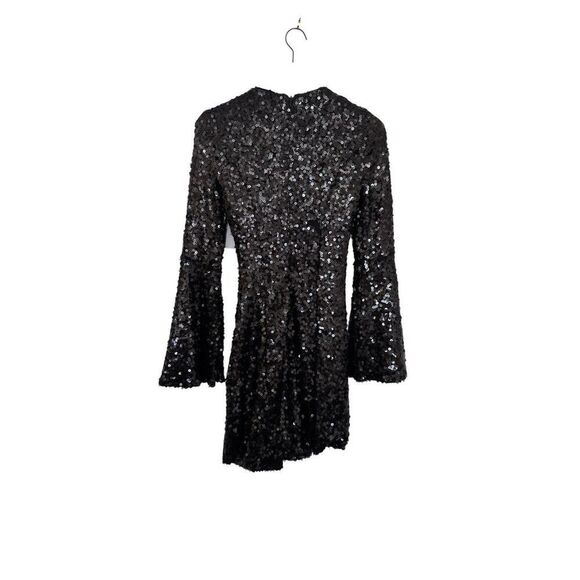 Jovani Black Sequin Mini Dress Size 0 - Picture 5 of 9